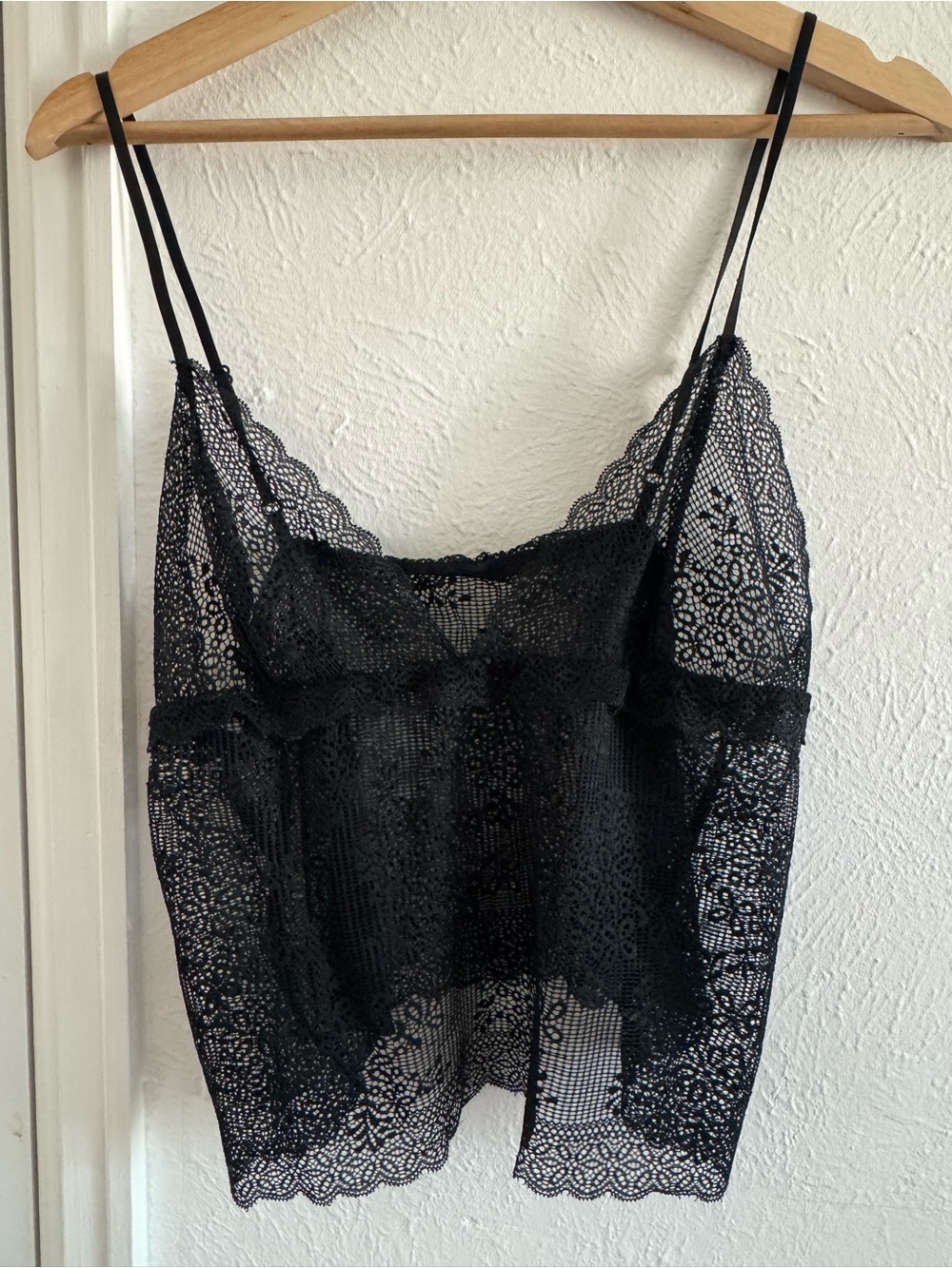 Black Lace Camisole Tank